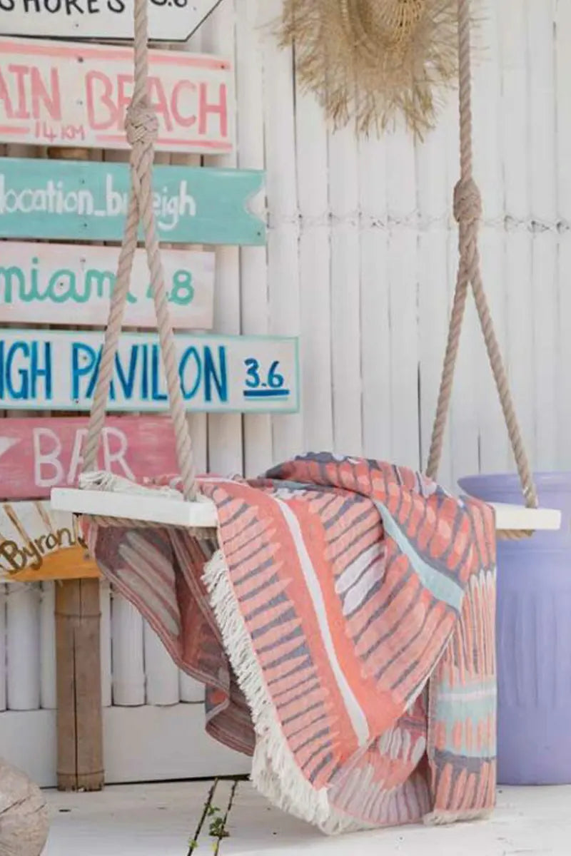 Malibu Pink Turkish Towel by Sumavi
