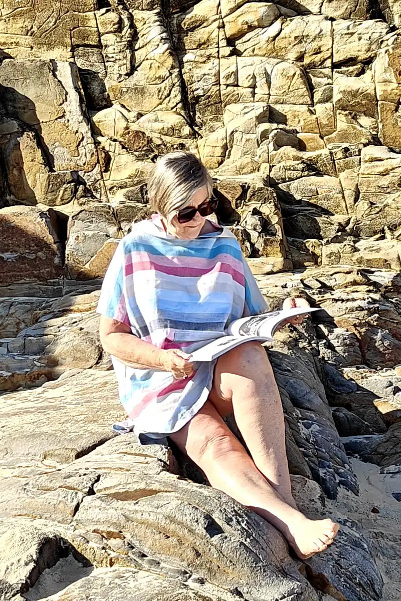 Cotton Beach Poncho - Rainbow Pastel - Sumavi