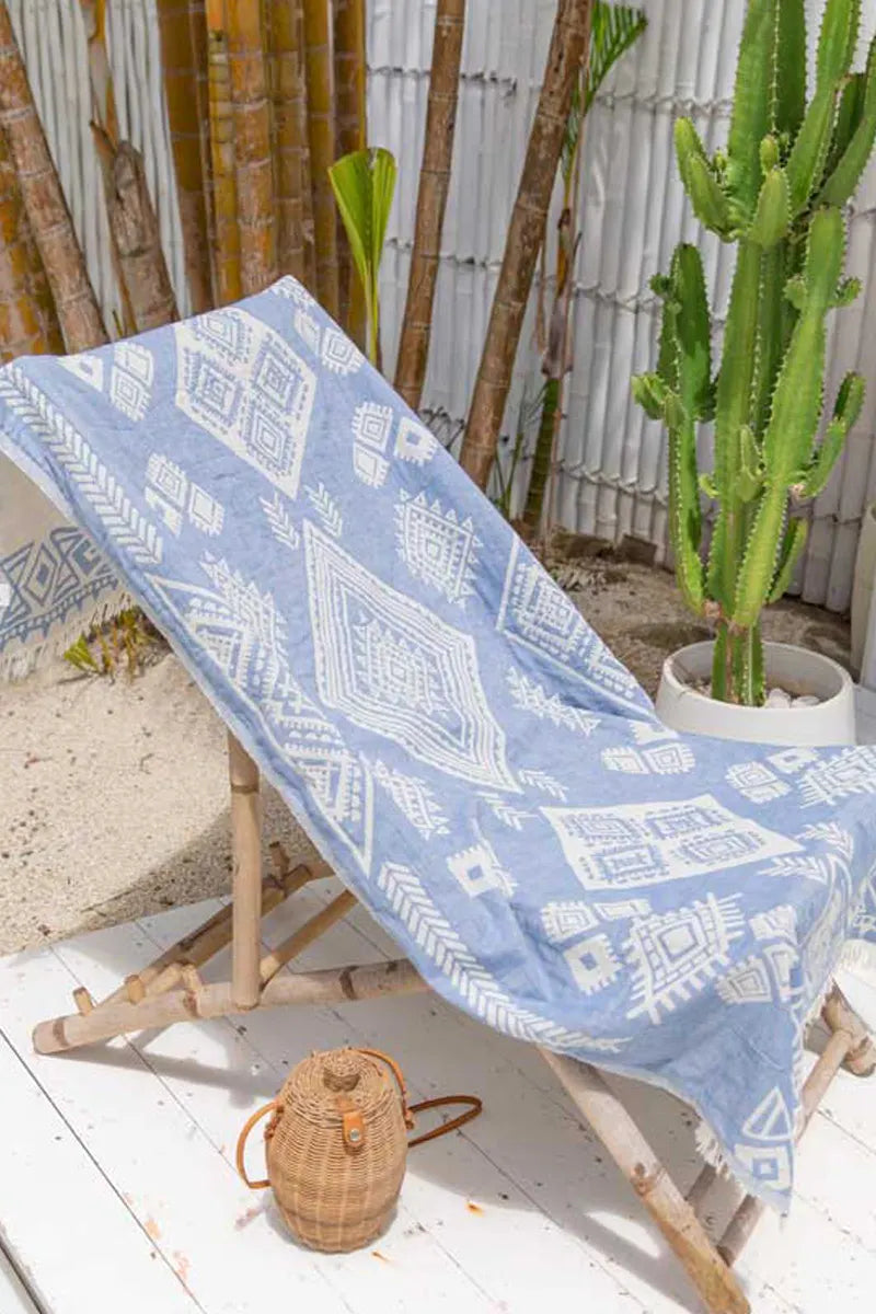 Tribe Ocean Turkish Towel by Sumavi