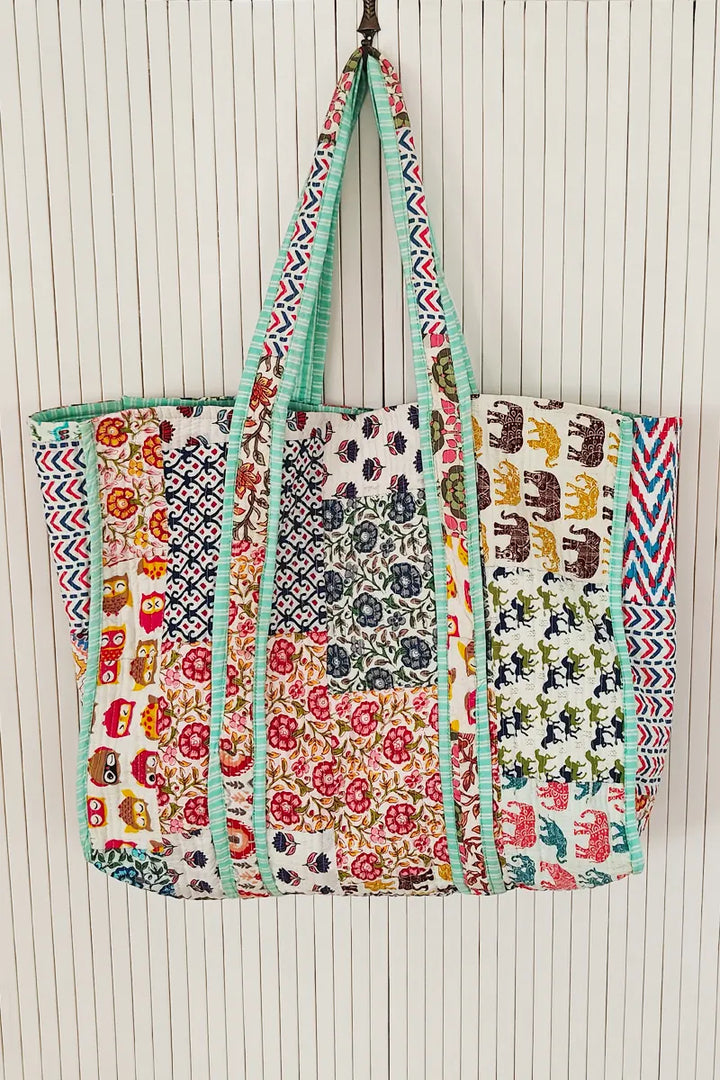 Bohemia Patchwork Reversible Cotton Beach Bags