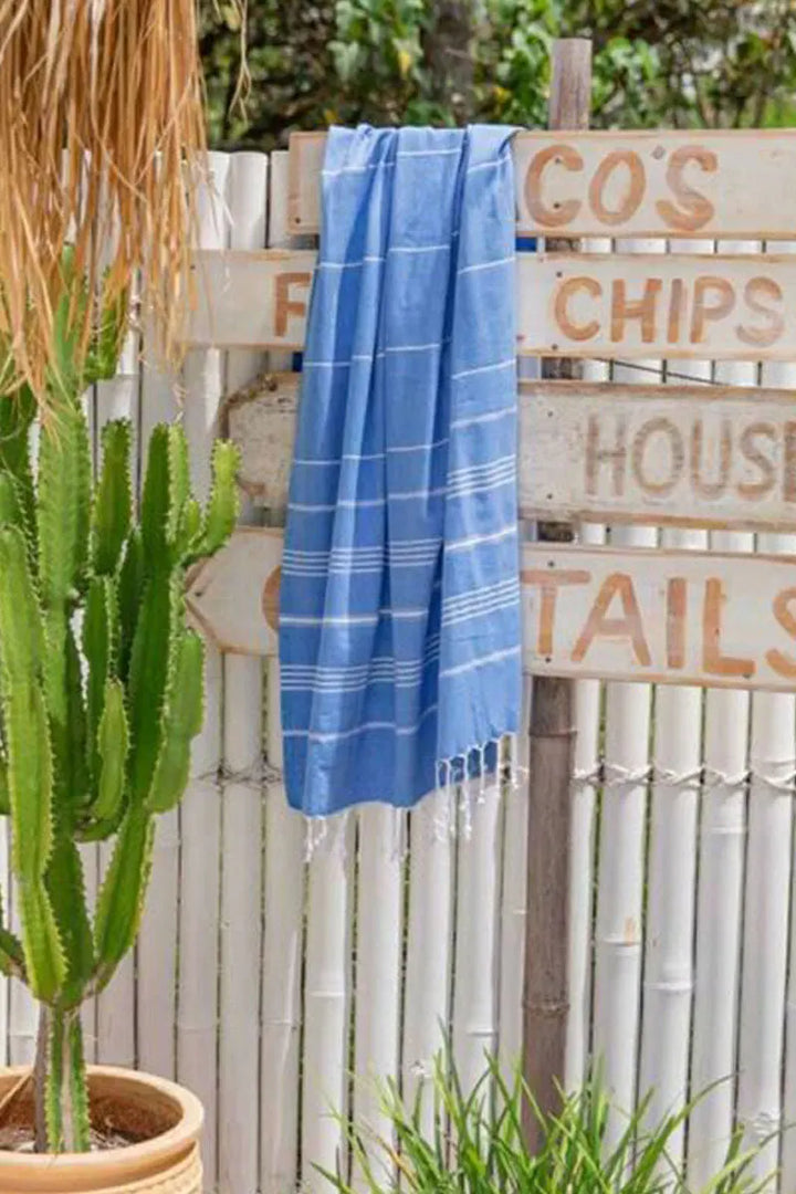 Drifter Bluel Turkish Towel by Sumavi