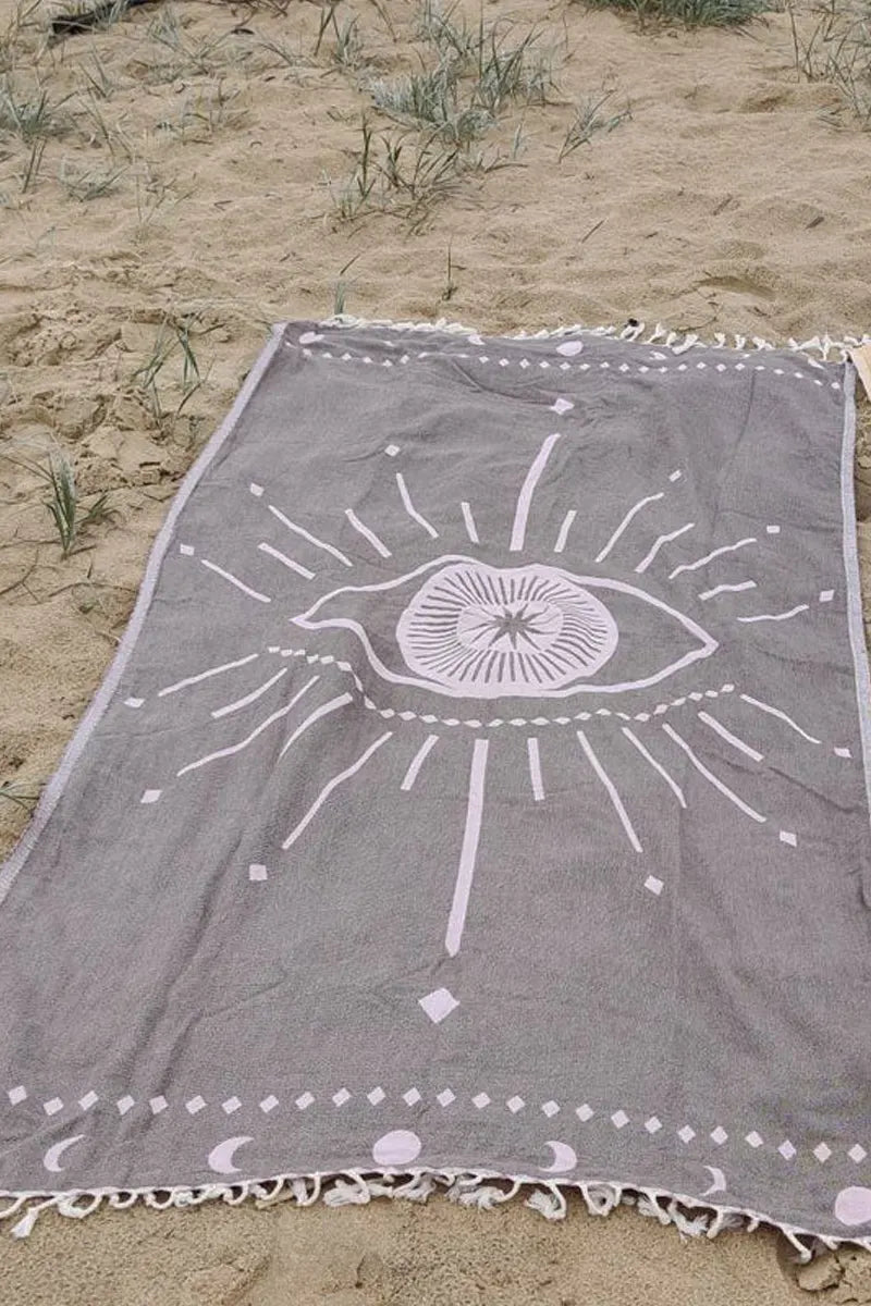 LaLuna Eye Mellow Turkish Towel by Sumavi