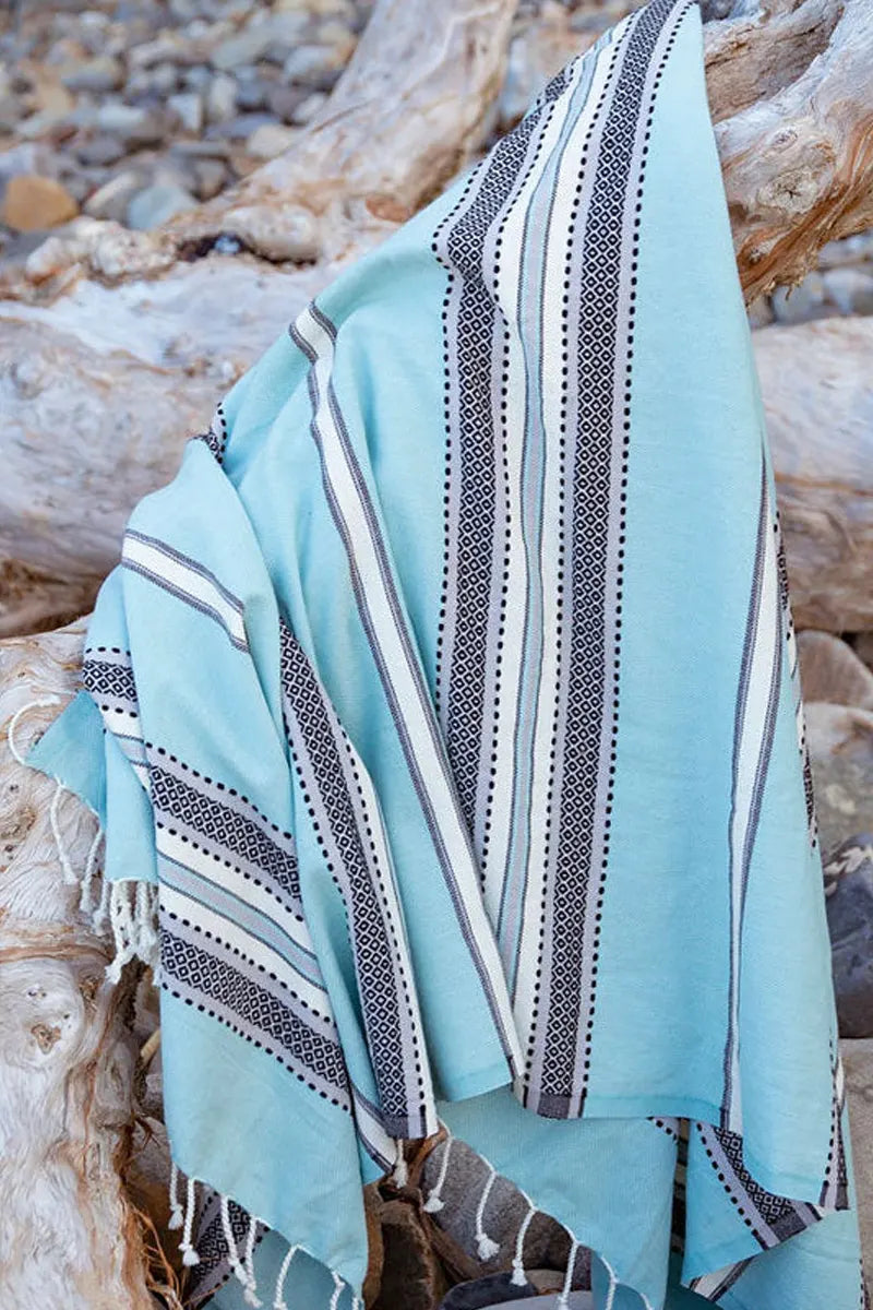 Siesta Mint Turkish Towel by Sumavi