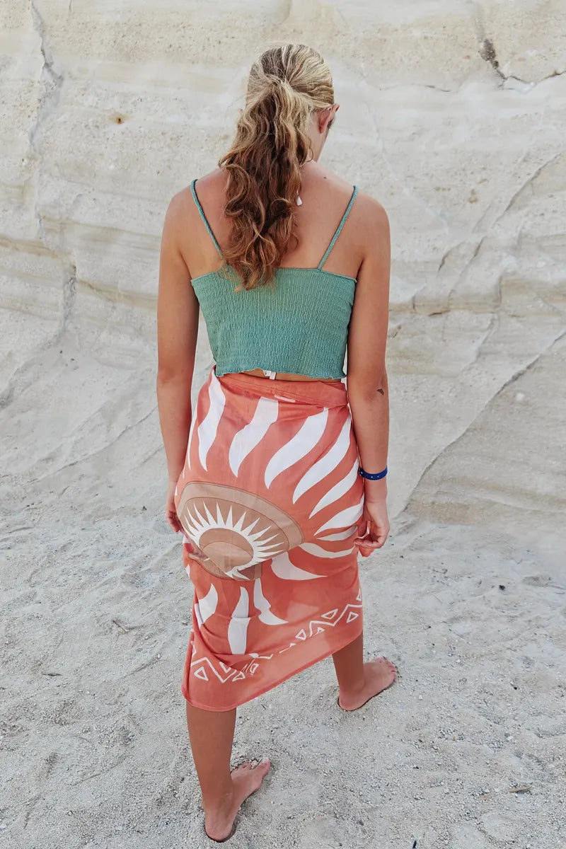 Sun Goddess Desert Cotton Sarong by Sumavi