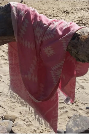 Wild One Pink Turkish Towel by Sumavi